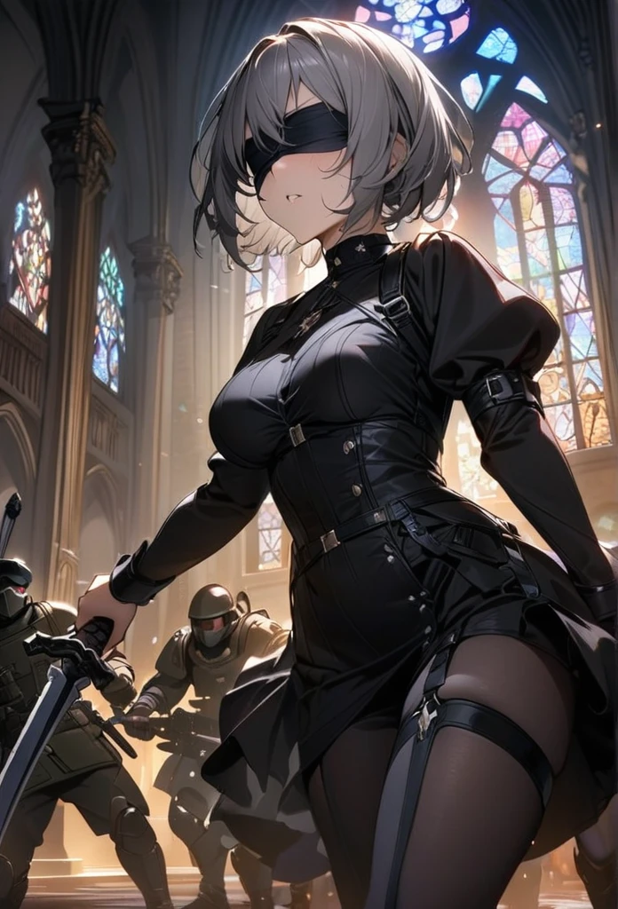 A female knight,metal armor , wounded, scared face, badly torn-damaged clothes, almost naked, equipment around her, full body, defeated, bare chest , tears, cum, , laying, full body, after rape, , cum dripping from vagina, in tent, surrounded by goblins,