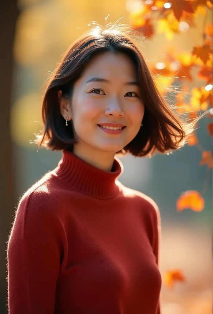 Portrait of a middle-aged Taiwanese woman, 40 years old, cute face, Slim, Tortitz, (big sagging:1.1), huge nipples, wear (Sexy sweater:1.2), Bokeh background, Simple background, (highly refined skin:1.0), (masterpiece:1.2) (lifelike:1.2) (Bokeh) (best quality) (intricate details) (8K) (high dynamic range) (analog film) (canon d5) (movie lighting) (sharp focus),curl,Lying on the grass