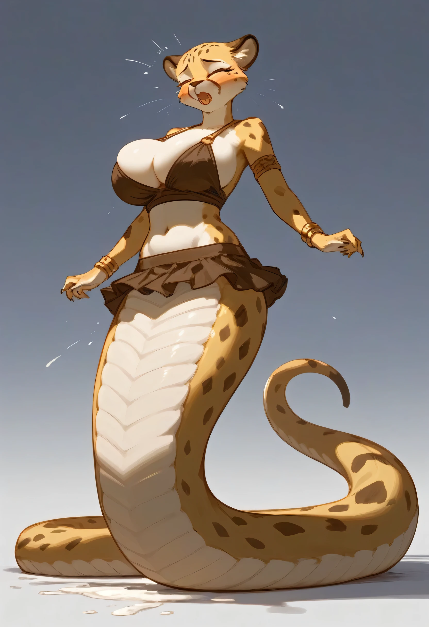 (masterpiece), best quality, female warrior, huge girl, female muscular:1.2, ((curvy:1.9)), (thick thighs:1.4)(((blank background))), ((full body)), fingerless gloves, sandals, (shoulder armor), covered nipples, ((buzzcut hairstyle)), black hair, hair over eyes, ((very big legs:1.4)), sideboobs