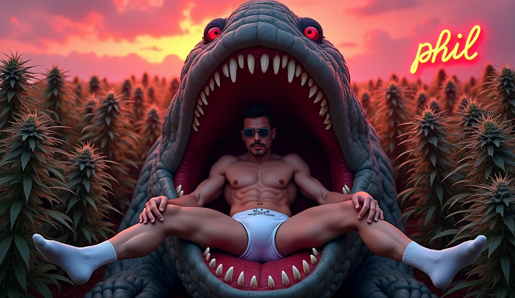 male white 40yo hairy hiker being swallowed by colorful carnivorous plant and is being digested alive with pleasure he is yelling in pleasure while becoming sexual food to his predator, interspecies, vore, wet, digestion, inside creature, beard, being swallowed, from above, coil, soccer player, underwear, yellow soccer team colors, dilf, excessive cum, mucus, being swallowed, tattoos, bro, he is being engulfed by a mouth, white socks, claws, dirty sweaty socks, sweaty, wet, cum all over body, hairy body, logo socks, tentacles wrapping body, hardcore vore, digestive acids, maw, muscular athletic body, looking at viewer, small tentacles, tendrils