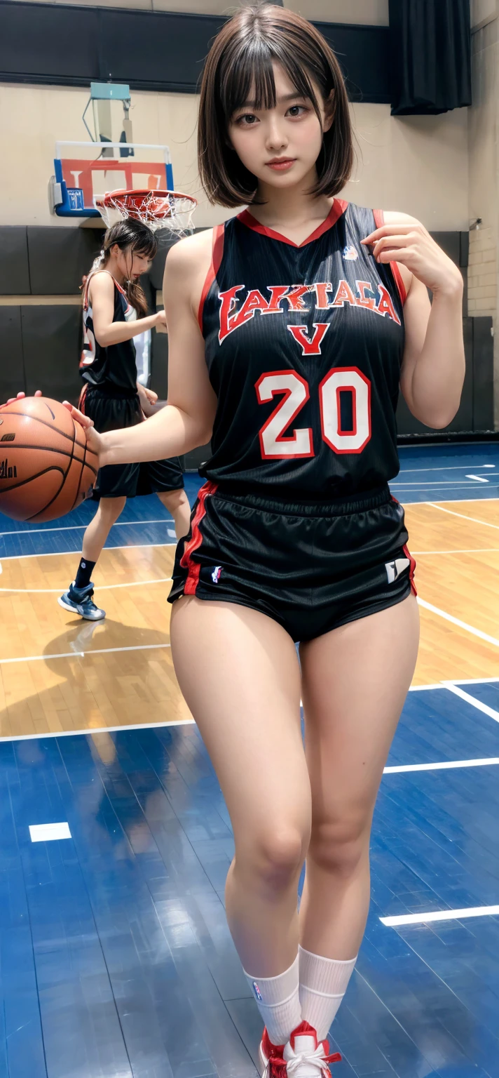 //title, Perverted idol of women's basketball team, //quality, Realistic photograph, (best quality:1.5), (hyper-realistic:1.2), (high resolution:1.5), (Cinematic Lighting:1.2), upper body shot, RAW photo, (4k. 8k precision image), detailed textures, sharp focus,ultra-detailed, //character, A beautiful woman, 18 years old high school girl, (beautiful hair:1.4), (blond hair:1.2), (big breasts:1.6), (Well-developed abdominal muscles:1.5), Large, well-shaped hips, //facial expression, (very embarrassing expression:1.6), (sexual climax), (orgasm face), (open mouths), (close eyes), //posture, (shirt lift:1.6), squatting, (open legs wide), ((squatting masturbation, dildo:1.4)), (finger masturbation:1.4), //fashion, Basketball Uniforms, tank top,no under wear, (lower half of body_no wear:1.4), basketball shoes,//fetish, Sexually aroused expression, Eyes moist with excitement, Half-open lips, breathing hard with excitement, (urine dripping:1.4), (pussy juice:1.3), (water ripples:1.3), //back ground: School gymnasium, Basketball Hall, (Audience of only boys:1.6), (packed to capacity:1.5), ((many boys crowd:1.6)), ((Excited audience:1.6)),