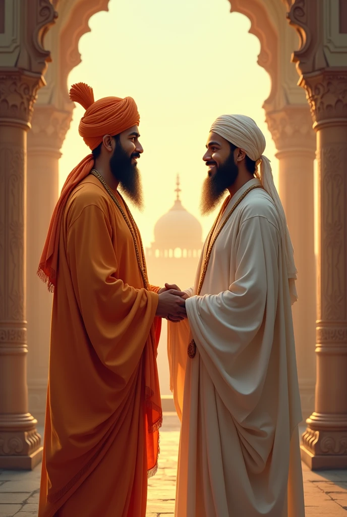 Sikh man and a Muslim man
