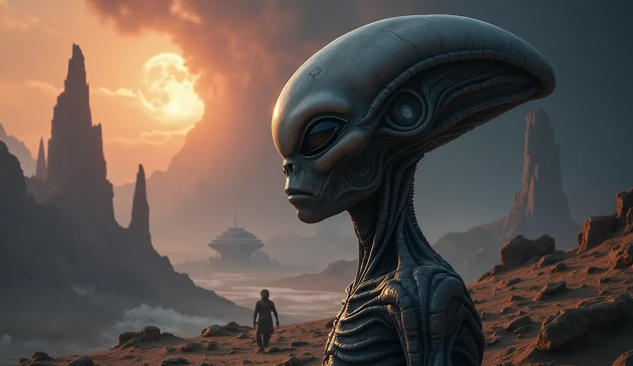 full body length shot,nerd graphite  Alien Entity,native africa slave ,nowadays azctec central city,mpontains on background,Cinematic,soft colors, Technicolor,natural skin textures, hyper realism, hyper detailed,Extremely detailed,High contrast,Masterpiece,Realistic,Ultra Detailed, intricate details,realistic humid leather,extremely intricate details,Epic Realistic, cinematic style, irina yermolova,high contrast,hdr,extremely detailed, [deep night landscape],masterpiece, intricate details, eyes extremely detailed, high detailed eyes,8k resolution,retina, Nikon Z9,Korea,orc,, Pisces, transition between two art styles, Double contact, X-ray, Creative, vivid light, fantasy, Abstract, Surrealism, super detailed, high resolution,insanity wear,skin  almost translucent,  symbols of mourning and gothic elements, further emphasizing its dark air,Mestichino,Light particles,chaos,starfish's leather
