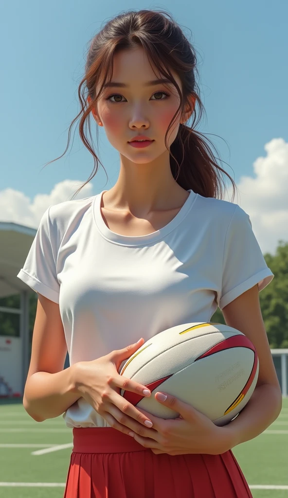 (masterpiece, best quality)
Athletic tomboy,
Playing football, rough and tough,
fit, sweaty woman