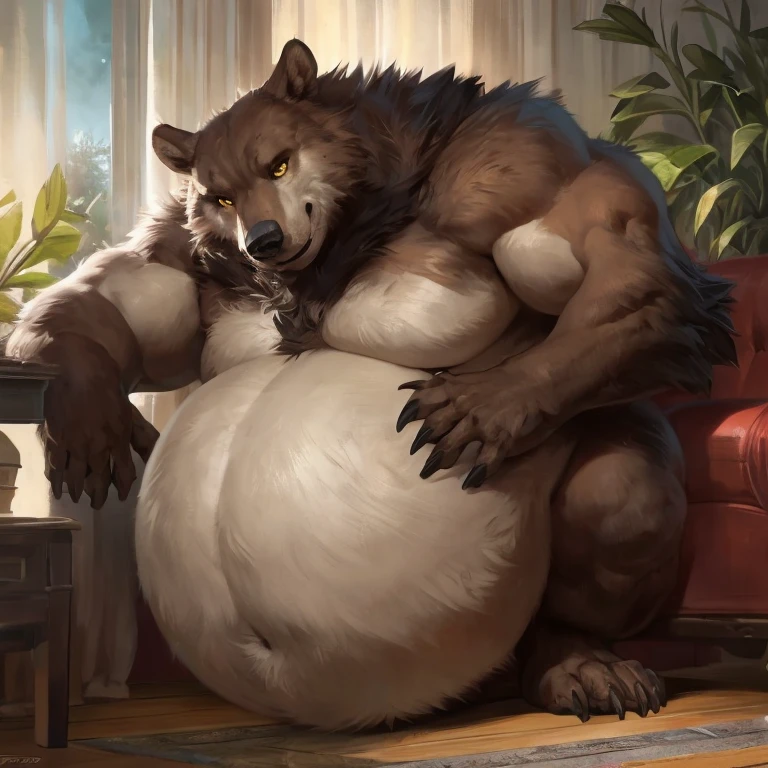 1furry,4k ultra quality, 4k full body view body, detailed daddy face,handsome bear,old bear,white bear fur,cute Pregnant bear dad,hot pregnant daddy,alone,white beard, male,detailed body,good anatomy,detailed pregnant belly,huge roundy pregnant belly, enermous pregnant belly,fat pregnant belly,very huge belly, gigantic breast,huge breast, lactating,obese pregnant belly,hairy belly, grass land with tree,warm atmosphere,naked,white fur,full belly,big breasts,sweating belly,Sweating, lactating,big fat muscular thighs,thin hairy belly,big fat ass,thick breast,thick pregnant belly,dark nipple,big nipple, sweating,belly and flushed,Bruises on chest,big nipple, impregnation,very loose pussy,wet pussy,Pee,tired face,sad,shy, inverted nipple, detailed eyes,good bear face, sweating, detailed face, detailed belly,Leaning on tree,