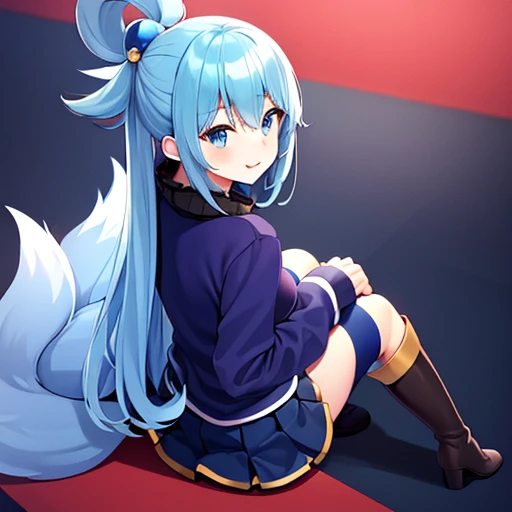 (((solo girl))) (((perfect skin))),(((hair red and blue))) ,sexual perfect body ((( erotic clothe))), (((Beauty ass))), (((Big ))),(((school uniform black and red))) (((mini skits)))Full body (((Master piece))) Ultra Quality detail (((hair blue and red fire color))), (((ahegao face))open mouth,((( Eager Pet Pose / Pet Play)))