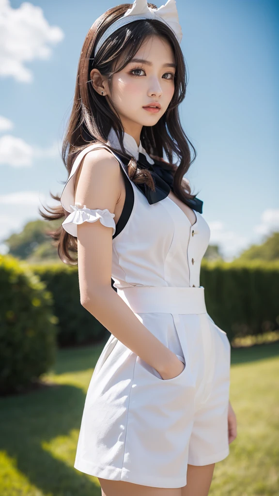 Photo quality,Masterpiece,Realistic,(14 year old cute Japanese girl:1.9),(Detailed young face:1.9),(Very embarrassed look:1.9),(Angle from below,Thin legs:1.9),(Wearing black Gothic ta fashion:1.9)(View from below:1.9),(Posing to seduce men in the park,Inner thigh visible:1.9),((Droopy eyes:1.9)),((Body type of a 14 year old girl,Small Tits:1.9)),(Cute school girl hairstyle:1.9),((Skinny Legs)),Very pale skin,Show your forehead,Detailed body,Detailed hands,No makeup