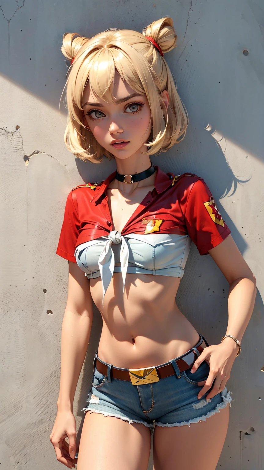 Cut Off Crop Top Under Boob