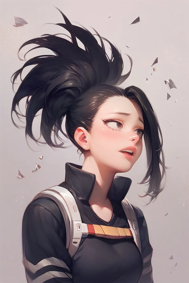 score_9, score_8_up, score_7_up, score_6_up, (masterpiece: 1.0), best quality, BREAK, my hero academia style, 1girl,yaoyorozu_momo, boku_no_hero_academia, 1girl, black_hair, black_eyes, perfect anatomy, perfect composition, perfection