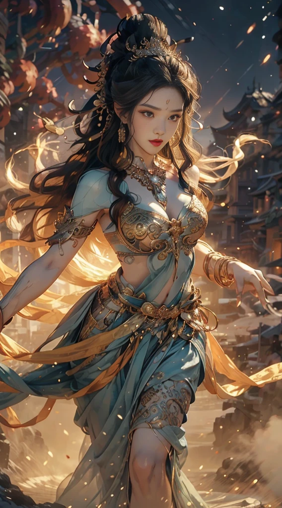 masterpiece、High resolution、超High resolution、8k、God of mythology、goddess、colorful、detailed、Dazzling Light、20-year-old