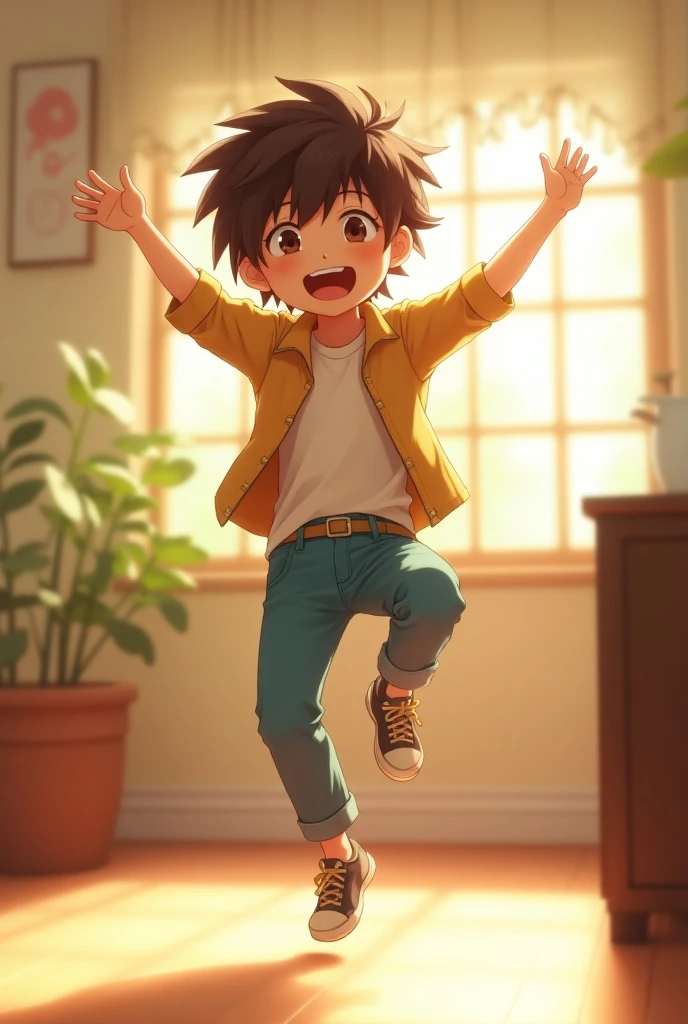 Little boy, Shiraishi Lori， dancing at home