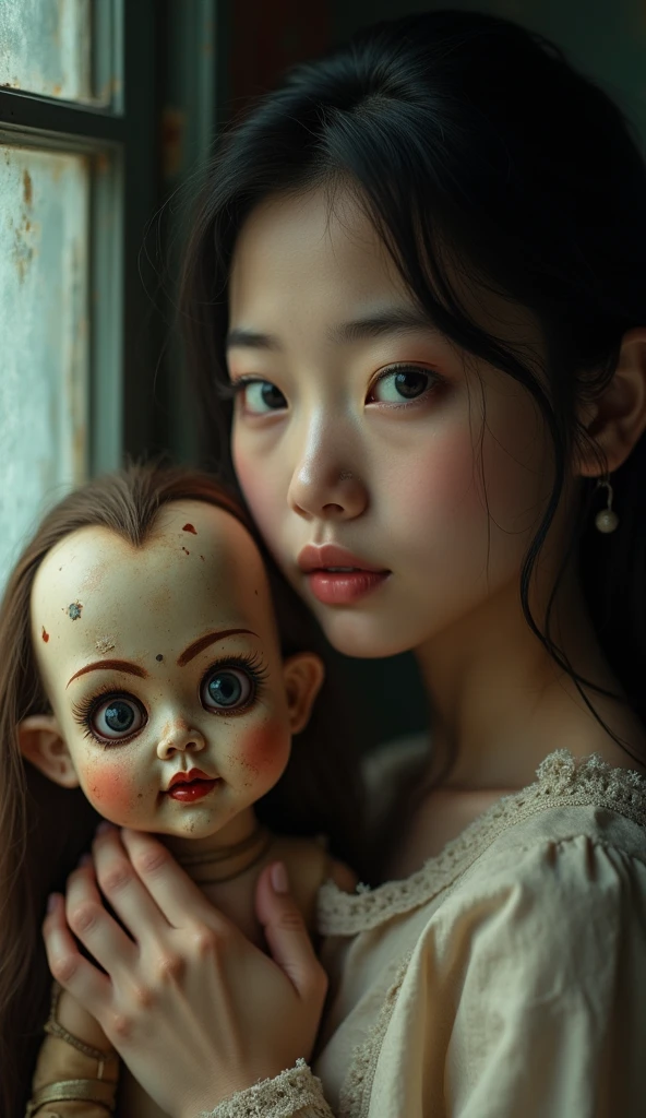 Painting of a girl with deer antlers on her head, Estilo Mark Ryden, Mark Ryden muy detallado, Estilo de Mark Ryden, Naoto Hattori, Surrealismo pop lowbrow, Mark Ryden en el estilo de, benjamin lacombe, Earley, Surrealismo pop Lowbrow Art Style, Arte lowbrow, por Mark Ryden, cute and beautiful, wearing cap, more details, amazing, Monalisa style, lowbrow Monalisa, cute Monalisa