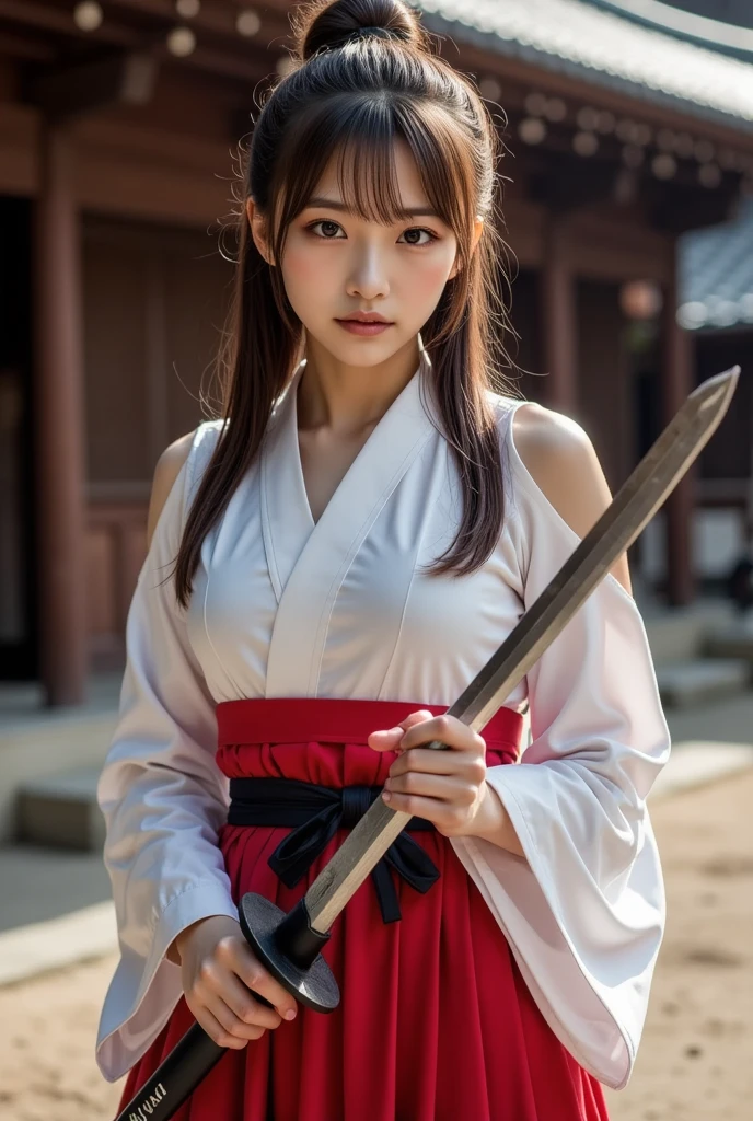 1girl,gal,samurai,combat stance,katana,wielding a katana,japanese clothes,haori,highly detailed,,dynamic action pose,vibrant appearance,creative behavior,extremly detailed,imaginative,sensual,spontaneous,highest quality,skin texture,intricate details,(cinematic lighting),RAW photo,8k,masterpiece,best quality,ultra-detailed,ancient japanese dojo in background