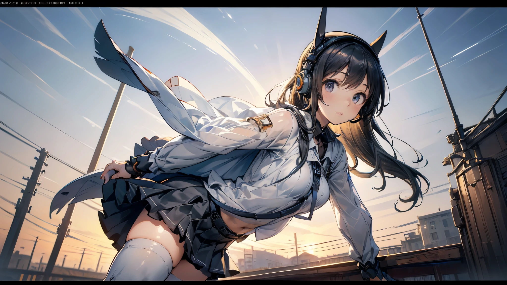 (((masterpiece))), ((( high resolution on down))), ((( perfect face)))、((( Japan Beauty )))、(( top quality i )), detailed texture, (( high resolution on downの顔)), ( best quality、Unity 8k,16k, wallpaper、masterpiece、Super detailed、超 high resolution on down、(Realistic)、( highly detailed backgrounds ), ((Detailed drawing))、Photoreal 1.2, exquisite, insanely detailed), ((4 fingers on 1 thumb , Perfect human hand)), (( perfect two legs)), very detailed facial and skin texture , (( detailed eyes on board)), Detailed lips, very detailed depiction of hair , (Inside a developed city ), (( girl , Light blue semi-long, headset, Petite, Small breasts)), (Gothic ta fashion that fits the body, Partially see-through , knee socks, Loafers, mecha001), (Superbike), (cowboy shot), looking at viewer