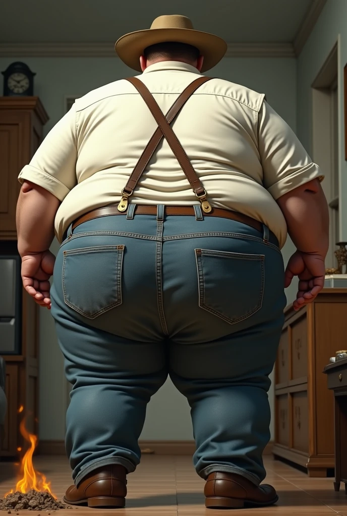 RAW photo,subject,8k uhd,dslr,soft lighting,high quality,film grain,Fujifilm XT3,
Masterpiece,Extremely High quality photo of fat chubby middle age man,red shirt and blue jeans,in a crowded street,skin imperfections,bending over,(big ass:1.3),(plump:1.2),big belly,
smiling,blushed,<lora:cbp:0.4>,
(hairy:1.2),hairy ass,(hairy:1.2),<lora:ChestHairAlrightALT:0.6>,
pants,pants pull,cotton shorts,shorts pull,(pink panties:1.2),panty pull,anus,
<lora:TheMoon:0.8>,ekunemoon,from behind,ass,mooning,looking back,looking at viewer,shorts,