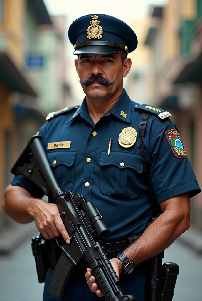 Guardia municipal police hombre posando 