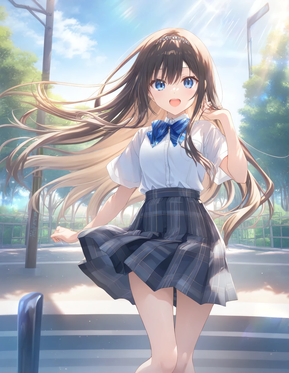 1girl, little female, school uniform, beautiful breasts, open mouth, outdoors,wind, game CG break,((artist:shida_kazuhiro)),(artist:mitsumi_misato),(artist:fujiyama),,(masterpiece), (best quality), (ultra-detailed), very aesthetic, newest, beauty illustration,super detailed skin, shiny skin, (masterpiece), (best quality), (ultra-detailed), very aesthetic,new, newest, ,hi res,absurd_res,2023,2024,shaded,digital media (artwork), realistic lighting, 4k, 8k,