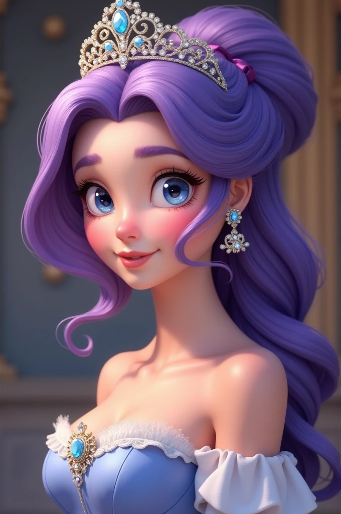 Rarity de my little pony humana. Con un cuerno.