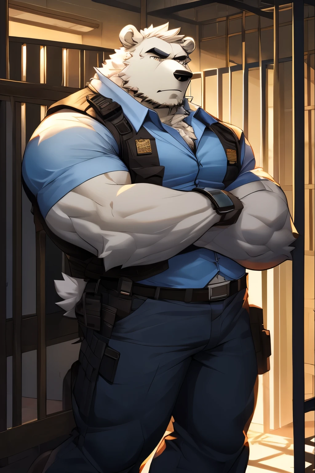 2023 abs absurd_res anthro barazoku barely_visible_genitalia barely_visible_penis biceps biped bulge butler clothing container countershade_fur countershading cup detailed_bulge epic_games felid fortnite fur genitals gun half-erect handgun hi_res hollowpup jockstrap looking_at_viewer male mammal money muscular muscular_anthro muscular_male oscar_(fortnite) pantherine pecs penis ranged_weapon revolver serving serving_tray solo text tiger tight_clothing topwear underwear url vest weapon white_body white_countershading white_fur yellow_body yellow_fur