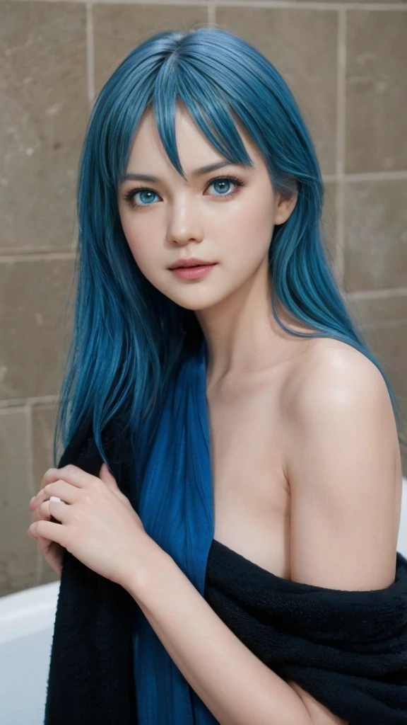 Nico, blue eyes, (best quality, ultra-detailed), (realistic:1.37), beautiful and detailed face, ultra-realistic texture, red lipstick, bright colors. High definition, 8k, expression with a sexy and sensual look