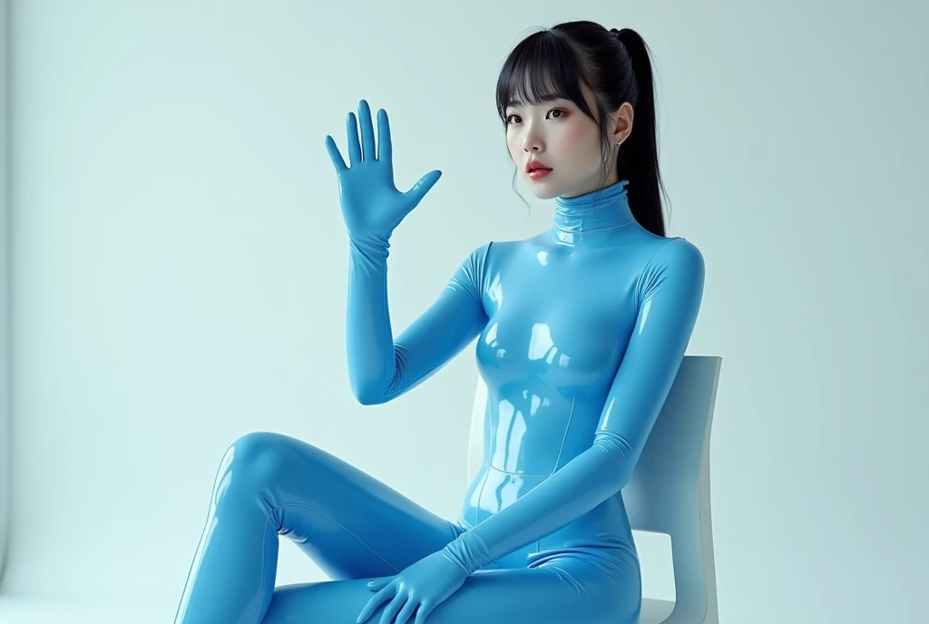 One woman、white Swimwear