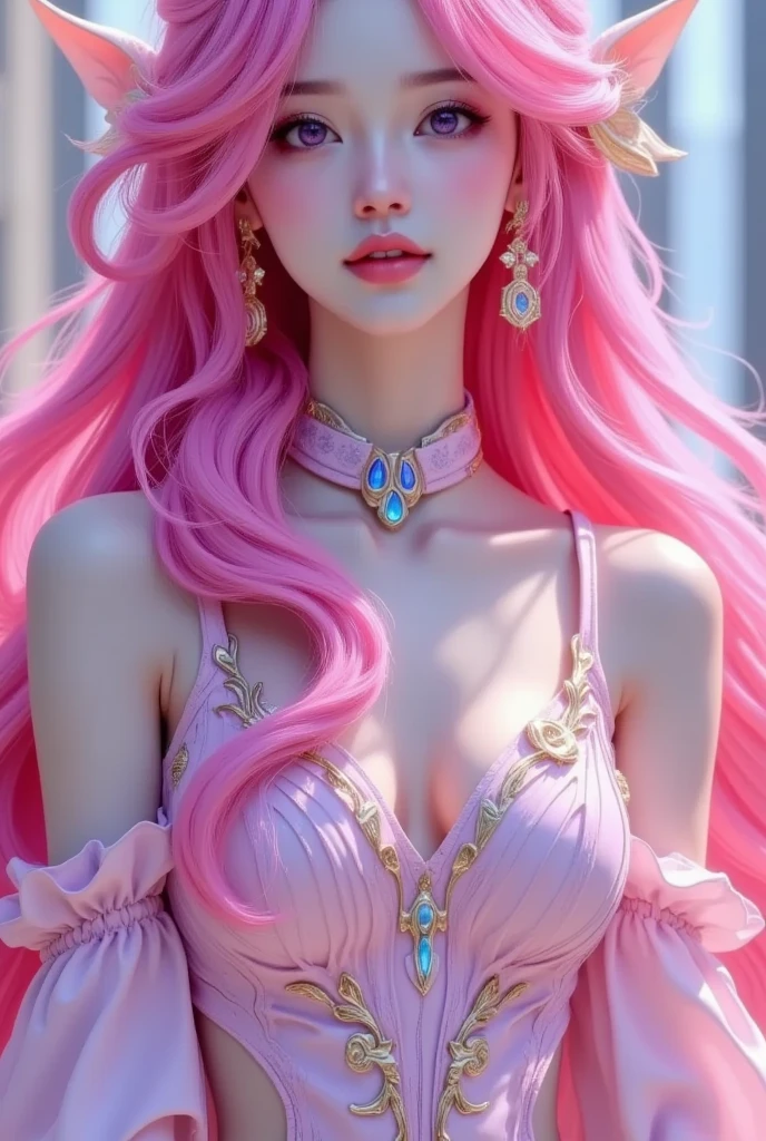  Detailed portrait ，A pink-haired woman in a pink dress,  attractive anime girl ,  beautiful and attractive anime woman ,  detailed digital anime art , 8K HD Detailed Art ,  beautiful anime woman , Beautiful anime girl, extremely detailed Artistic Germ, Artistic Germ. Anime illustrations, Anime Goddess, like Artistic Germ, ig model | Artistic Germ