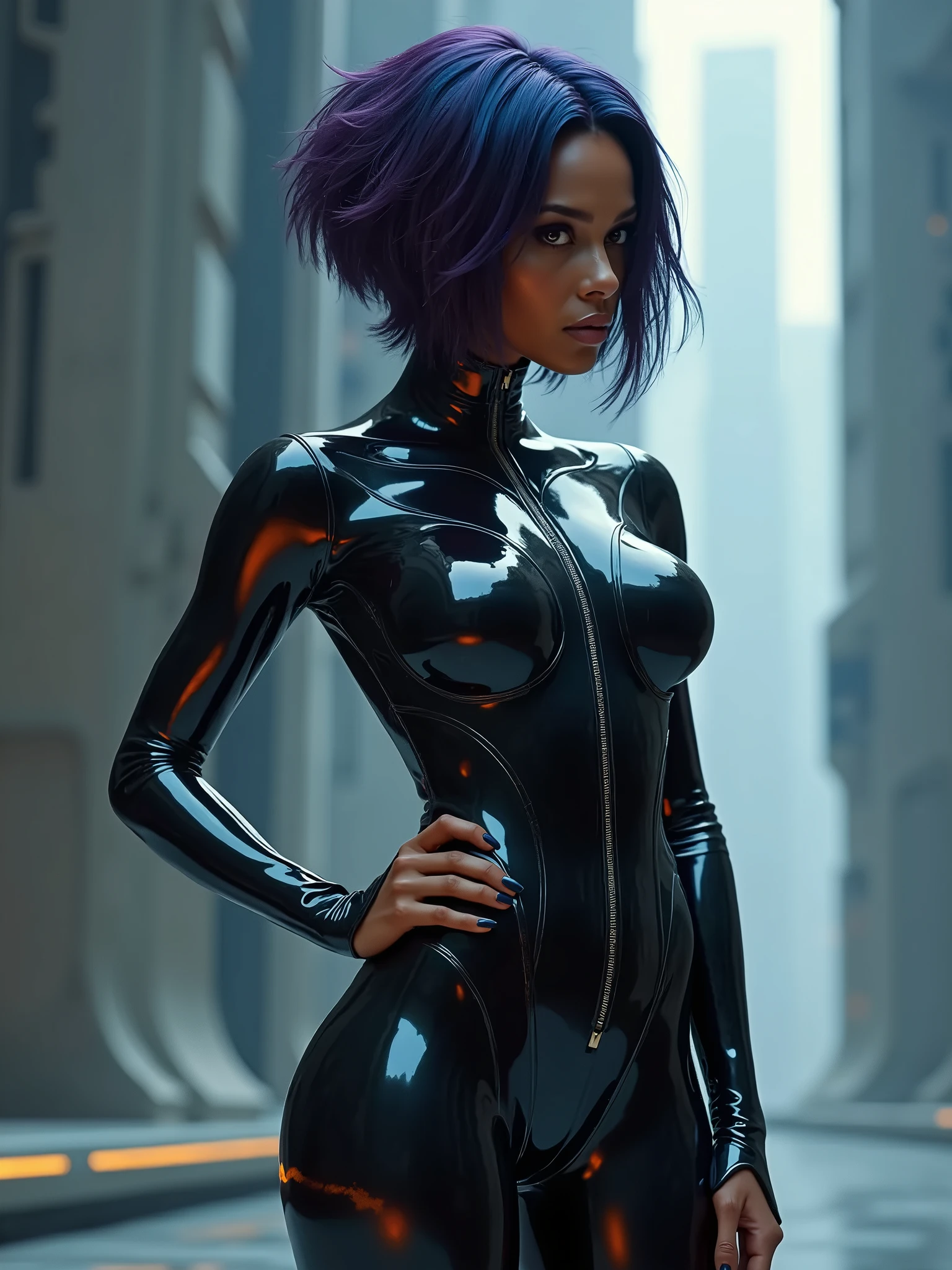 <lora:SDXLGhostStyle:0.3> GhostlyStyle, haunted dark and moody, (centered composition, retro-futuristic, abstract geometric gradients, macro photo of the song Paint it Black: I wanna see it painted, Painted black, Black as night, Black as coal. dichroic, 4k, 8k, by the Rolling Stones:1.4). hazy, [[[a woman standing]]]