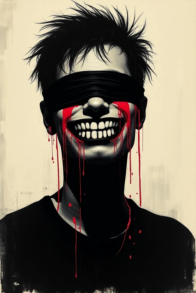 A sexy zombie with a penis, horror,blood, flesh,bones