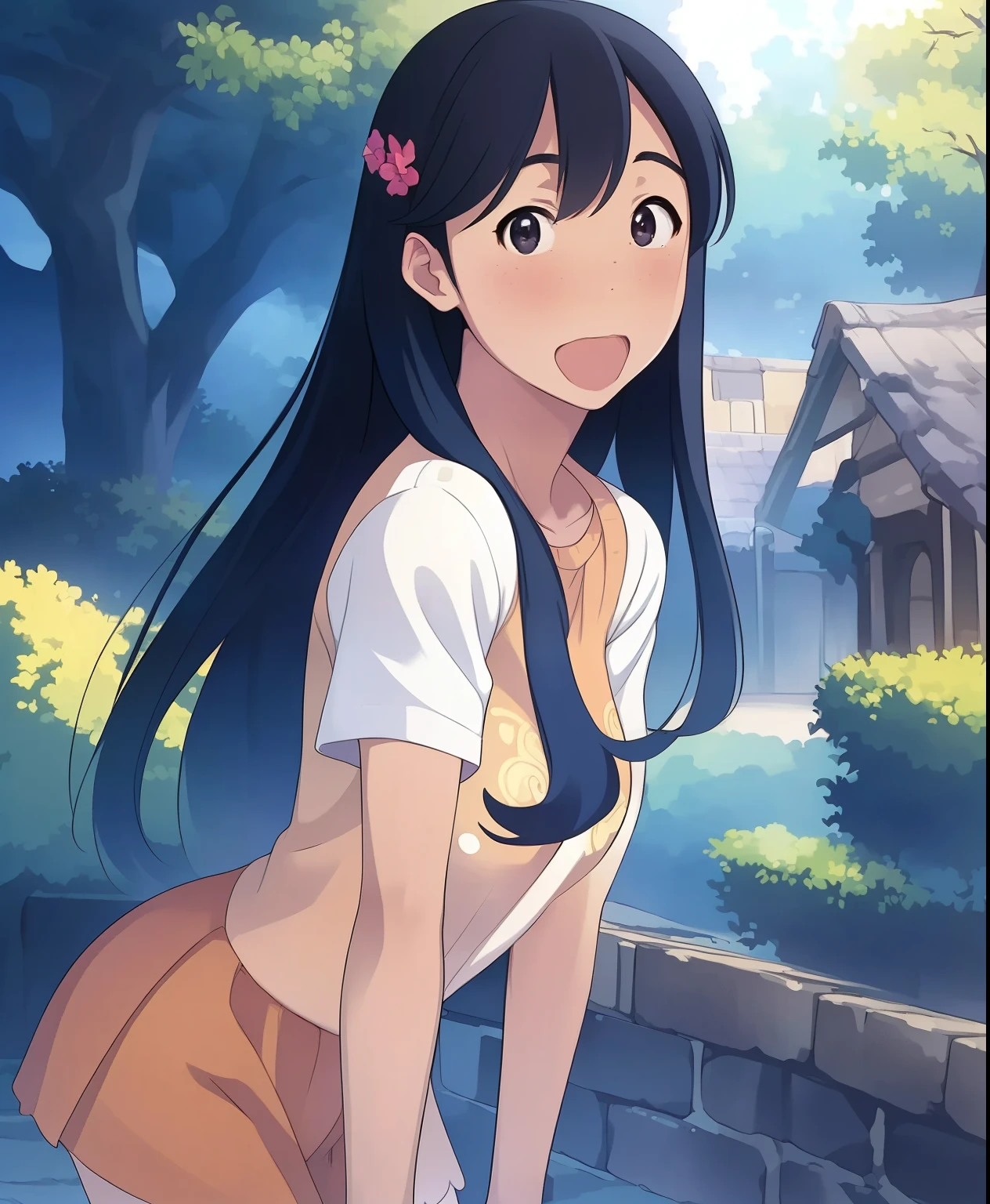 (masterpiece、Best Quality、Best Quality、 official art、Beautiful and beautiful:1.2)、(1peopleの:1.3),Beautiful breasts, girl、 high-resolution welfare illustrations 、 strive for a new era. The colors are vivid, creativity is perfect , and imagination is limitless , people々It expresses the positive energy of positive young people who are optimistic and 、 full of hope .