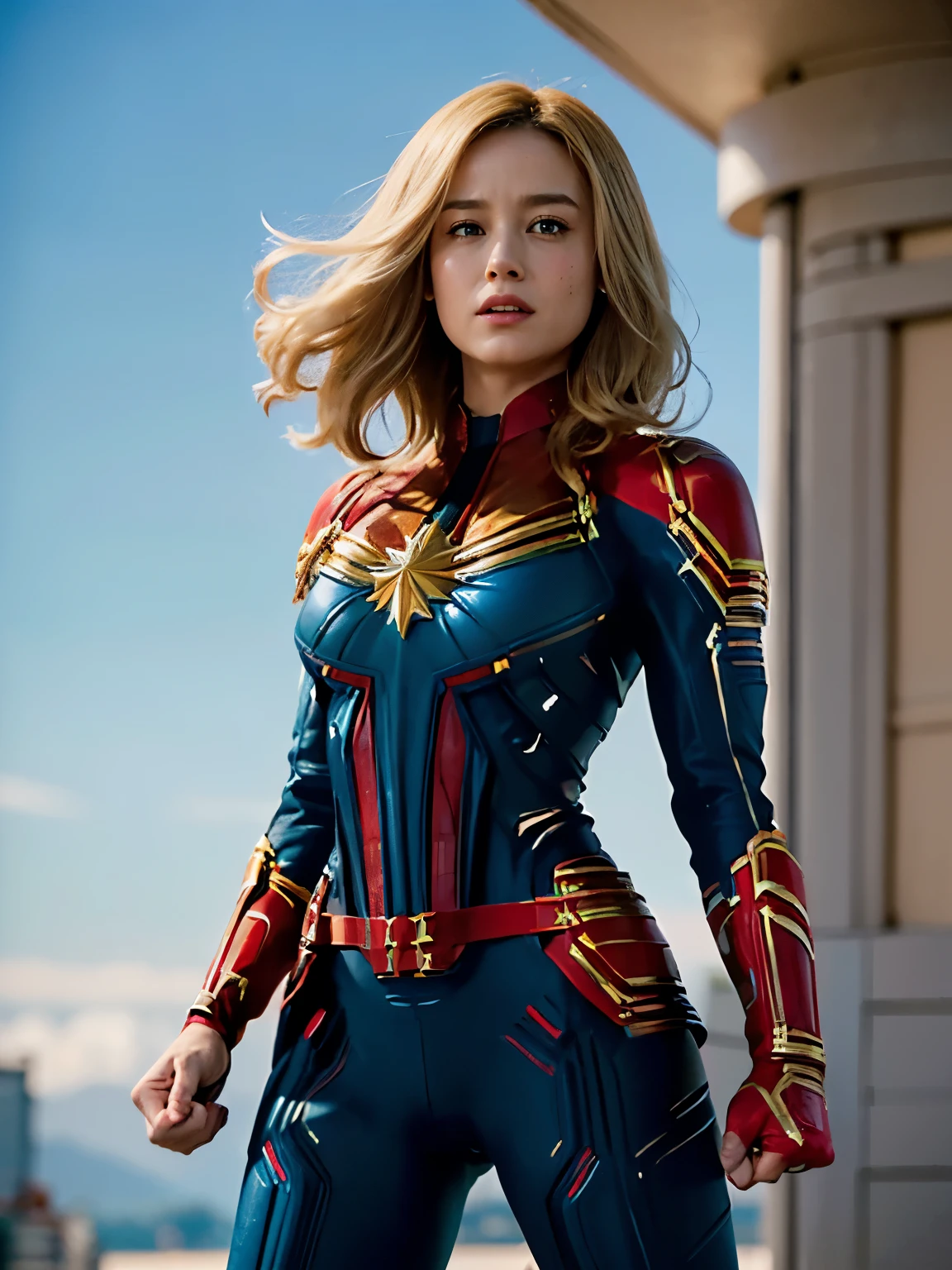 (masterpiece), best quality, expressive eyes, perfect face,(Cool Light),(Bottom Light),(The light illuminates the crotch), super high definition,4K,Super detailed,8k, ,((screaming Brie Larson open thighs manspread urination)),((captain marvel open thighs manspread )),((Carol danvers,)),puffy nipples,(camel ropes),pubic hair,((platinum blonde hair)),blue eyes,voluptuous,((clear sky)),shoot from below,((damage)), ((injuries)), ((blood)),((bruises)),((torn costumes)),(dark pubic hair),(partially visible vulva),,abs, navel,