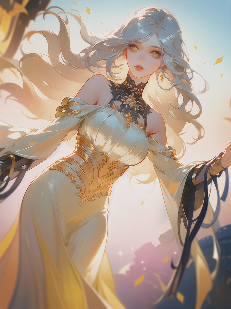 (((multicolored hair, [white hair]))), ultra realistic 8k cg, picture-perfect face, flawless, clean, masterpiece, professional artwork, famous artwork, cinematic lighting, cinematic bloom, perfect face, beautiful face, beautiful eyes, (((perfect female body, narrow waist))), gorgeous queen, royal, divine, goddess, godlike, (royal palace), fantasy, dreamlike, unreal, science fiction, (huge breasts), beautiful clothes, lace, lace trim, lace-trimmed legwear, nsfw, breasts out, absurdly long hair, very long hair, (rich:1.4), prestige, luxury, jewelry, diamond, gold, pearl, gem, sapphire, ruby, emerald, intricate detail, delicate pattern, sexy, charming, alluring, seductive, erotic, enchanting, hair ornament, necklace, earrings, bracelet, armlet, looking at viewer,