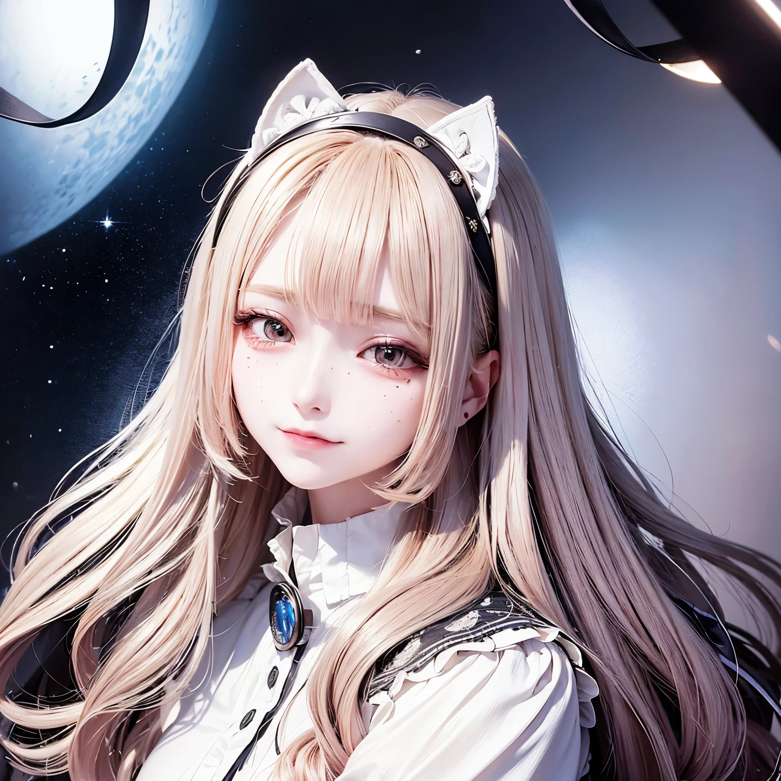 ((masterpiece)), ( best quality), ( Details), (かわいいIllustration:1.5), ( 1 girl) ,(とても可愛らしいsmileのとても美しい女性),( Very Beautiful Symmetrical Face ),( Too Beautiful Adult Attractive Woman ),( add strong highlights to the eyes ), ( hyperreal), (Illustration), ( high resolution on down), (32K), (非常に Detailsな), (best Illustration), ( Beautifully Detailed Eyes ), ( official art), {{masterpiece,  best quality,  extremely detailed CG ,  unity 8k Wallpaper  ,  Movie Lighting}}, ( beautiful and aesthetic :1.2), ( perfect female body), (Soft body line),masterpiece, Best Quality, {Best Quality}, {{masterpiece}}, { high resolution on down}, concentrate,  anime style,  woman with hair covering her ears, Girl Design, times, Portraiture, cartoon close-up of a woman with a lawmaker , アニメIllustrationレーション, Long Hair, Black Hair ,  different eyes , Hair covering the ears,  happy , Sleek and powerful look, exotic, Tall, Freckles, smile