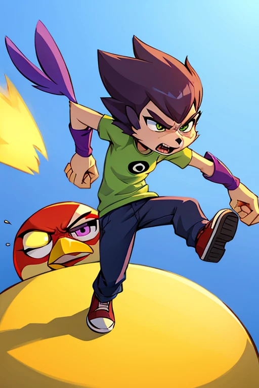  Female furry purple angry bird ben 10 style 