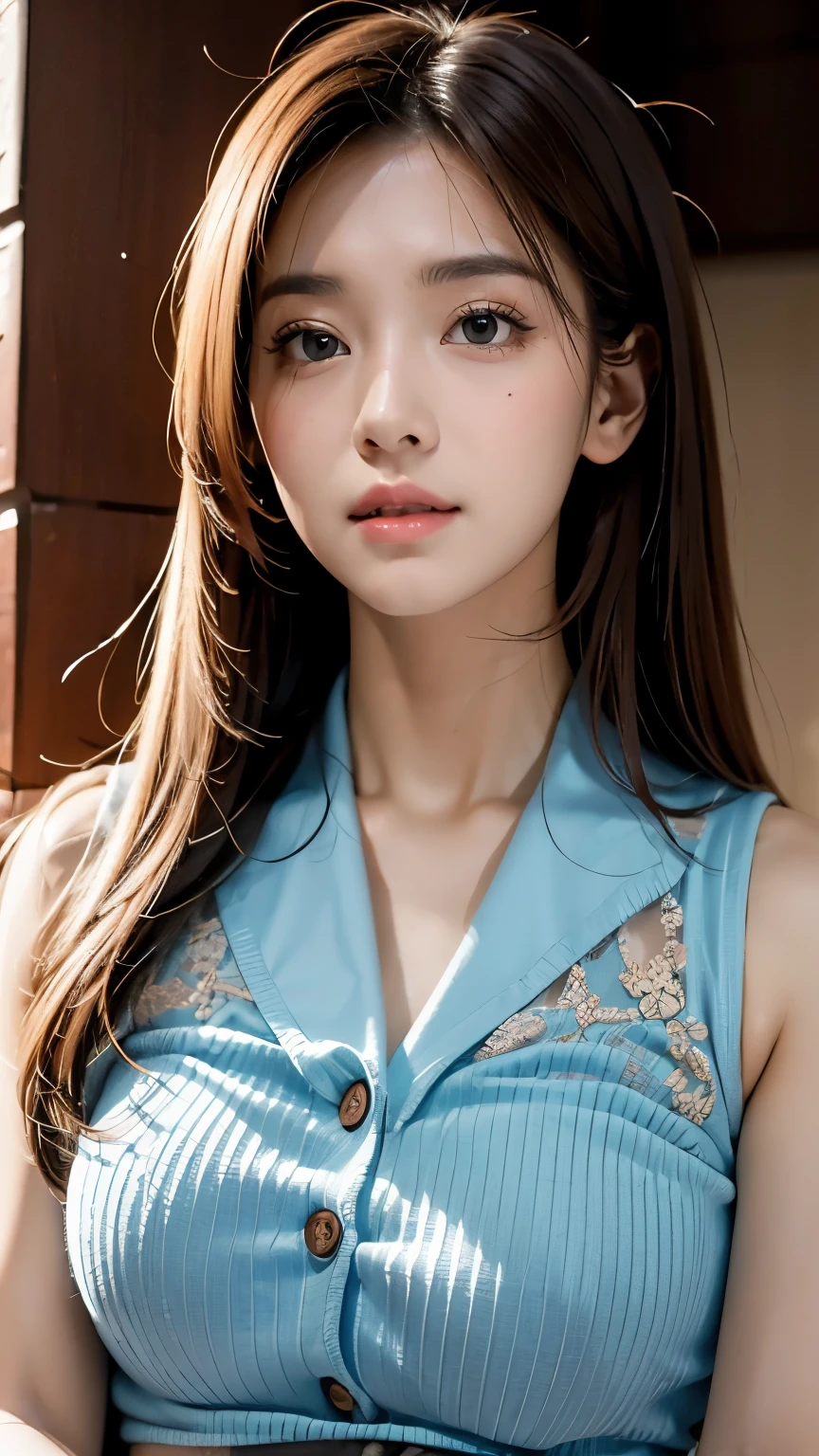((masterpiece,best quality)),1 Girl,Poker face,Five_This is,Five_This is_normal,Upper Body, Close Range