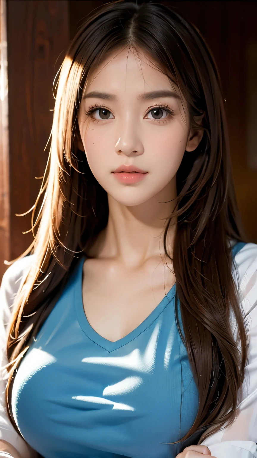 ((masterpiece,best quality)),1 Girl,Poker face,Five_This is,Five_This is_normal,Upper Body, Close Range