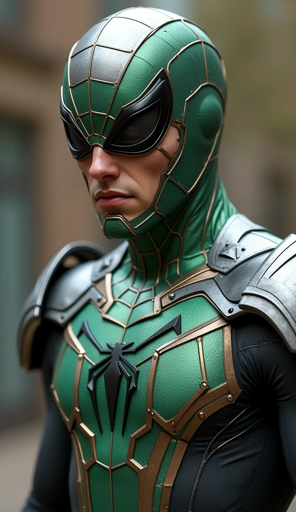 Man, wearing mask, realistic, high quality image