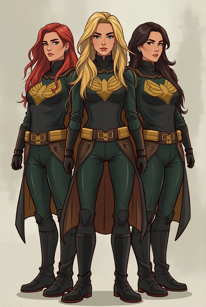 um desenho de duas mulheres em roupas verdes e amarelas, garota de anime desonesta, design de personagens de quadrinhos, fanart requintada altamente detalhada, conceito detalhado de corpo inteiro, High quality color sketch, Design de personagens de quadrinhos dos anos 90, conceito detalhado de corpo inteiro art, Design de personagens de corpo inteiro, design de personagens profissional, design de personagens de alta qualidade, arte conceitual colorida, design de personagem interessante, design de personagens altamente detalhado