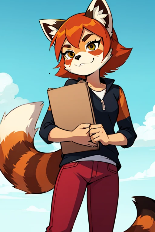 Female furry red panda ben 10 style