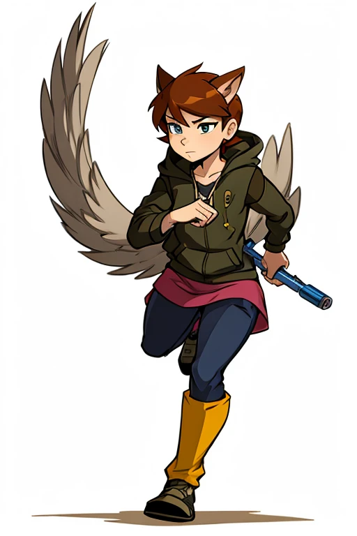 Female furry hippogriff ben 10 style