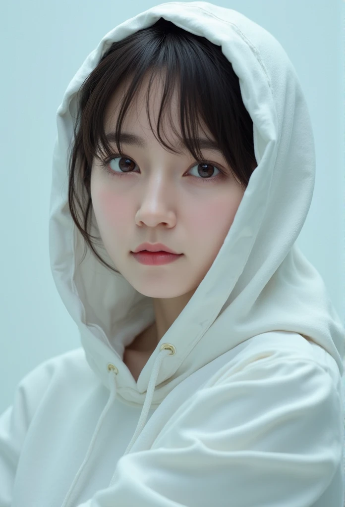 girl with staring eyes