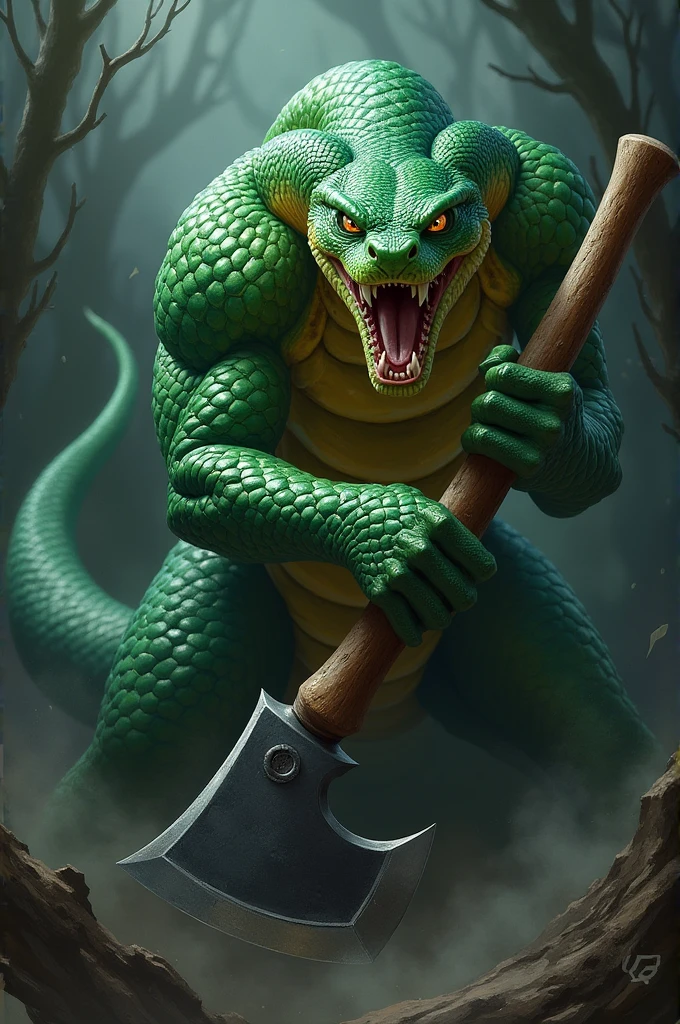 Bara Furry, big pecs, broad shoulders, musclegut, big biceps, anthropomorphic swamp monster, no discernable species, fictional species, fantastical species, inhabiting a swamp in a birch forest, resembles a dragon, resembles an anaconda, resembles an snapping turtle, soft colors, vivid colors, pastel colors, soft shading, long tongue, forked tongue, large tongue, thick tongue, open maw, sharp fangs, sticking tongue out, playing with nipples