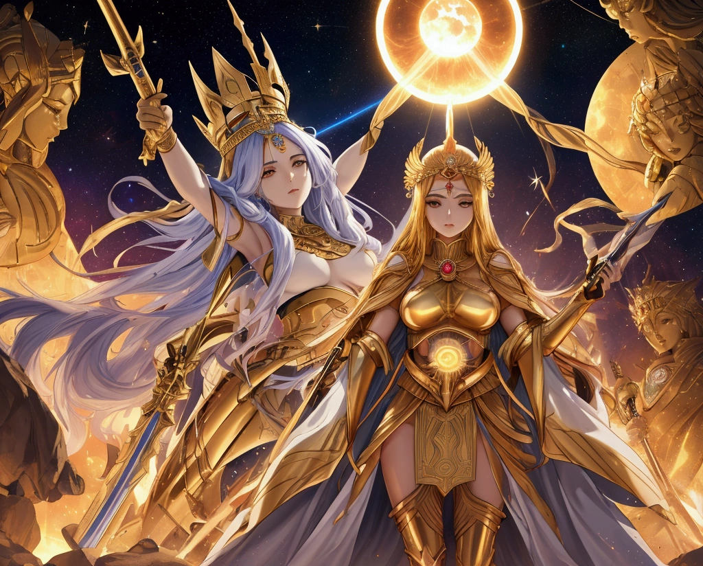 Generate the goddess Artemis from Saint Seiya