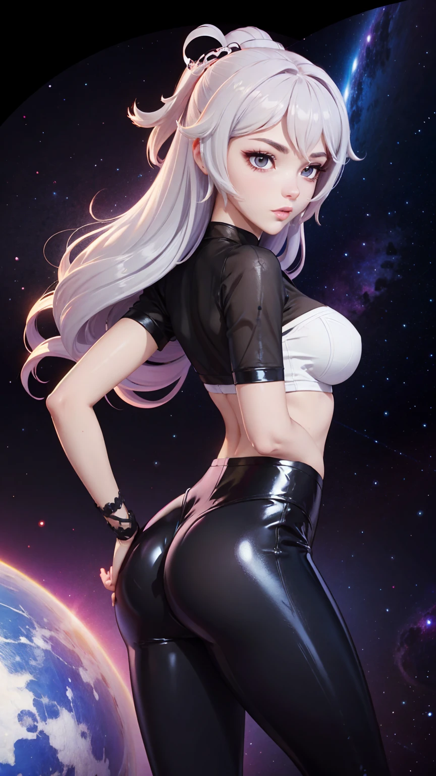 Super beautiful big glowing eyes、Anime - style image of woman in purple costume、Drawing anime by Simu、pixiv、furry art、Anime girls are squatting、beautiful anime girl、azur lane style、from the azur lane videogame、small curvy 、Illuminated from behind、Bend over、SFW version、Ahegao、Chic