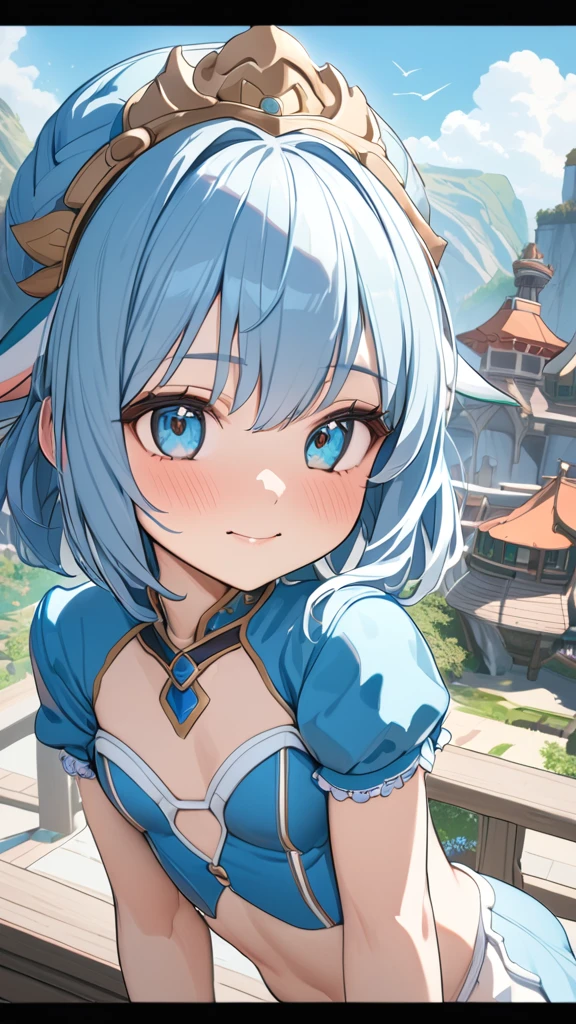 1 girl, ( cute face),  fantasy anime costume, Small breasts, Small Ass,  Fantasy World , absurdres,  highres icon, ultra detailed, beautiful, masterpiece, best quality
