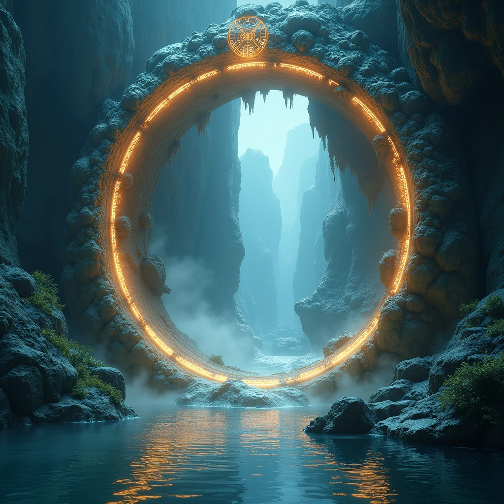 Portal to another world , (masterpiece,  highest quality ,  Highest image quality ,  photorealistic, RAW Foto,  Extremely detailed CG unified 8K wallpaper) Artwork.