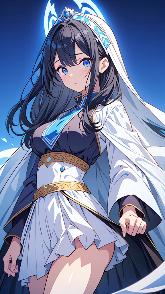 ((masterpiece)), ((highest quality)), (super detailed), ((cute)), cute, (Lovely), ((very detailed)), (fine eyes), (detailed facial features), (finger details), (Detailed clothing characteristics), 4K, (8K), (beautiful), figure, cowboy shot, (leaning forward:1.3), daytime, a cute girl, 1 girl, alone, Japanese, ((white mage clothes:1.3)), (Mage Dress:1.3), (beautiful purple hair:1.3), ((beautiful hair)), (long hair), (windblown hair:1.4), beautiful blue eyes, ((beautiful eyes)), (Bib Necklace), smile, village, Mysterious Forest, ((Mountain)), blush, shiny