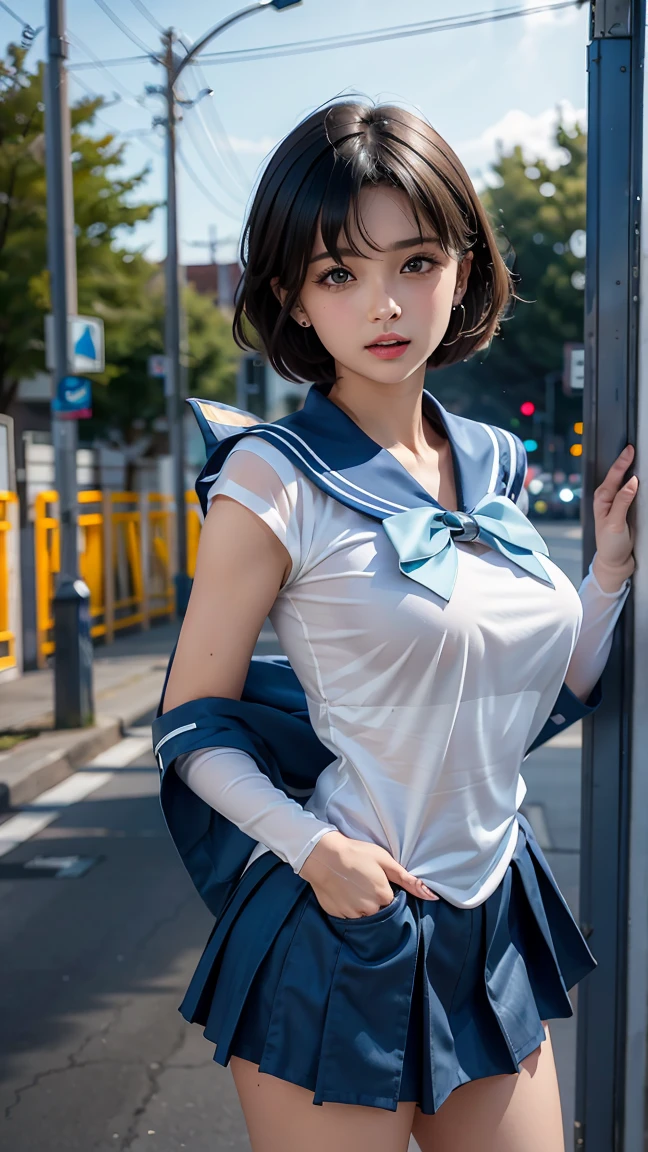 SAILOR MERCURY, (Sailor Mercury fucks in cowgirl position:1.9999999), ((masterpiece, All limbs, full finger, realistic, highest quality, High resolution, real women pictures:1.6)), Beautiful girl having sex with a man, ((A -yeld giwearing a white Sailor Senshi leotard.:1.9947)), curved body, (sailor warrior enamel white leotard enamel white gloves:1.7), (White leotard and choker worn by sailor warriors:1.79), (slender body shape:1.9), thin waist, ((anatomically correct:1.00479)), Beautiful depiction of the vagina, Sailor Senshi Leotard, ((Beautiful girl spreads her legs wide open and has sex in cowgirl position:1.97)), barefoot, beautiful feet, Beautiful thighs, (Beautiful girl inserting penis into vagina in cowgirl position:1.7419), saddle, Having sex with a perverted man in cowgirl position, (Too cute small face:1.2), Cowgirl, The body is wet with lotion, Skin-tight white leotard, penis inserts into vagina, nose too small, 16 year ol girl has sex with clothes on, Beautiful girl straddling a man, ((a man exposes his penis:1.714)), vagina is wet, (pretty gurdian Sailor Moon), Nostrils are not visible, (put your hands behind your head:1.7419), (normal limb:1.2), Sailor Mercury puts penis in vagina and shakes her hips, lips slightly open, (outdoor:1.37), sailor mercury has sex with a guy, short-haired with bangs, (beautiful woman has sex with a man:1.99997), (lower body exposed:1.71), (the cutest face:1.2), leotard is white