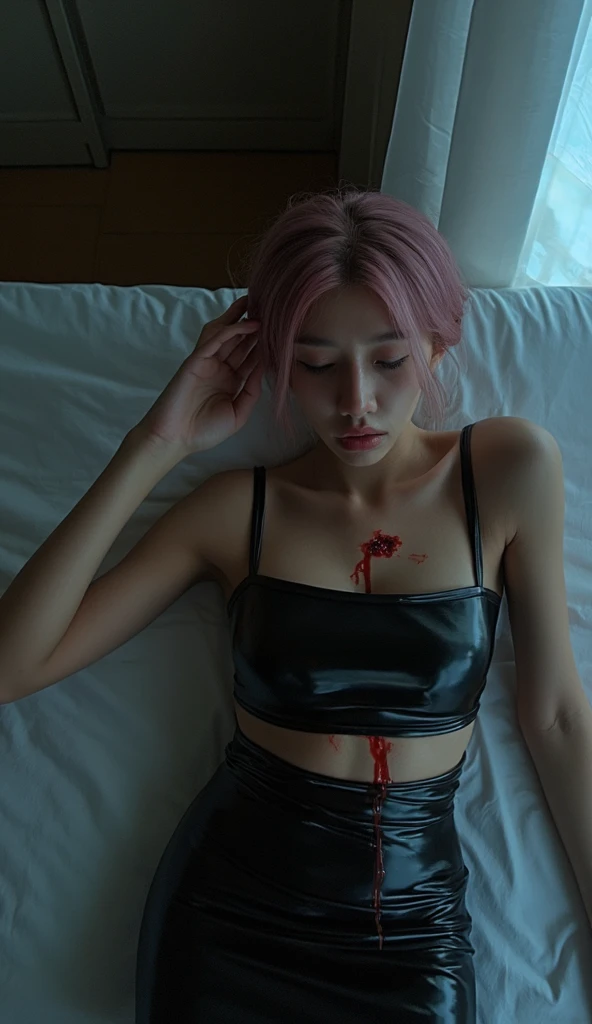 (Top image quality、8K、32K、Radio City、photon maping)、detailed skin textures、Detailed pore reproduction、Detailed hair reproduction、Photo of Pretty Japanese woman、独奏、tiny chest、Brown semi-shorthair、Many piercings in the ears、full body Esbian、Many tattoos、Ink and color、Slender Abs、Lots of eyeshadow、eye line、elongated eyebrows、A lot of tattoos on the body、Hairy armpit hair、Detailed skin detail reproduction、Detailed pore reproduction、Reproduce detailed hair growth all over the body、Expression of dirty skin、Sweaty body、Sweating a lot、full body Esbian、Fine shin hairs、brown-golden hair、Eyes closed、Open mouth、anguished expression、(surrealistic), (hight resolution), (8K), (ighly detailed),（Finish as shown in the photo）, (Beautiful detailed eyes), (top-quality), (ultra-detailliert), (​masterpiece), (Wallpaper), (详细的脸), Solo, (dynamicposes), 1 girl, Brown hair、Dirty bathroom,Ruined bathroom、numerous piercings in the ears,、 Beautie、Taiwanese, Heterochromic eyes,Small moles under the mouth, small tits,Long legs, tightens abs, Many tattoos、Ink and color、realistic skin textures、Realistic skin expression、pores、Hair growth、Armpit hair、Protruding pubic hair、Sleeping on the toilet floor、Real reproduction、Ultra-realistic、Dirty body covered in mud-colored sewage、a necklace、A bracelet、Hair wet with dirty water、Massive splashes of blood、Massive splashes of blood,Massive splashes of blood,Massive splashes of blood,Massive splashes of blood,Massive splashes of blood,Massive splashes of blood,Massive splashes of blood,Massive splashes of blood,Massive splashes of blood,Massive splashes of blood,Massive splashes of blood,Massive splashes of blood,Massive splashes of blood,heavily soiled body、Unkempt and disheveled hair、