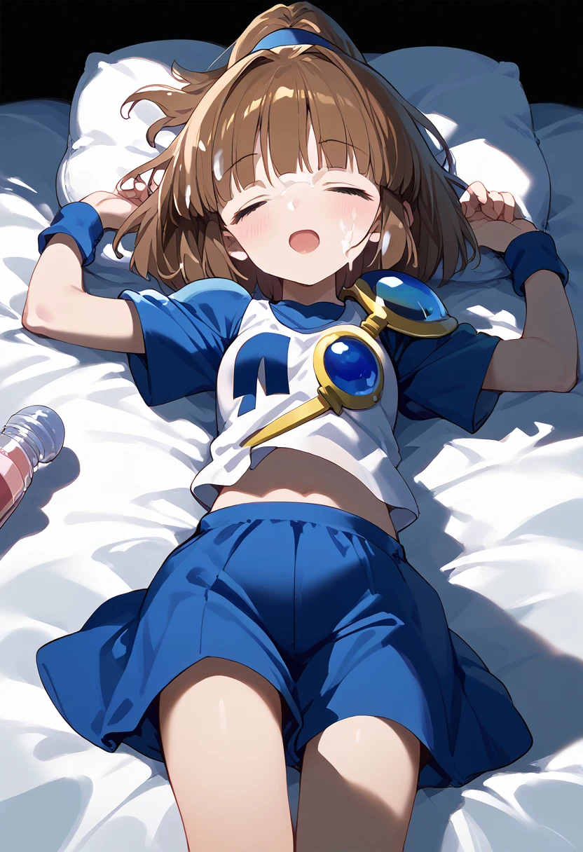 masterpiece,Best Quality,8k (arle nadja,Small breasts)( Massive Bukkake,Sleep)