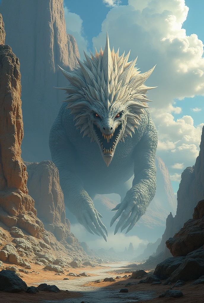 Miyazaki Hayao film Kochi and White Dragon,There is blue sky ground,The white dragon kissed Xiaoqian on the ground above